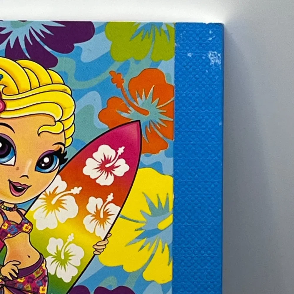 Lisa Frank Surfer Girl Mini Composition Book‎ 4.5